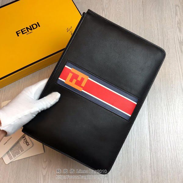 FENDI最新款手包 原單品質 進口小牛皮 小怪獸 芬迪手拿包 logo皮信封手包  fdz2125